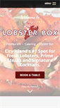 Mobile Screenshot of lobsterboxrestaurant.com