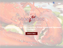 Tablet Screenshot of lobsterboxrestaurant.com